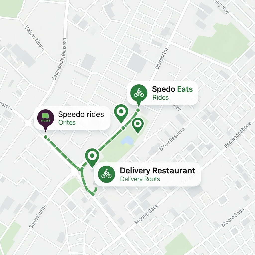 Map routes